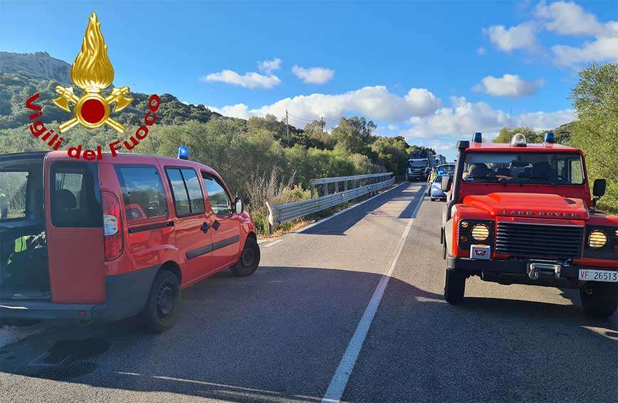 Incidente moto Statale 125 Arzachena