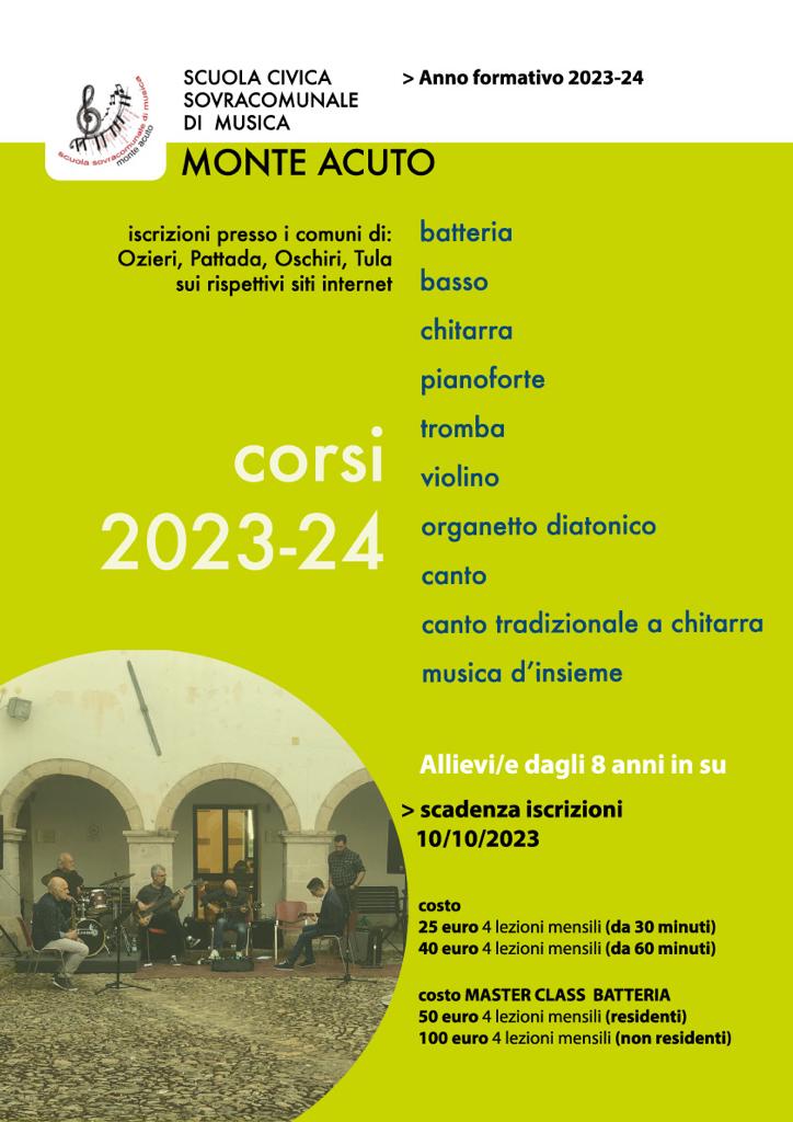 Locandina scuola di Musica