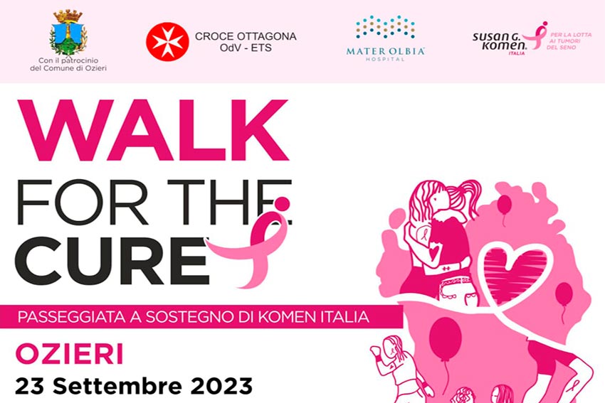 Walk for the cure a Ozieri camminata in rosa