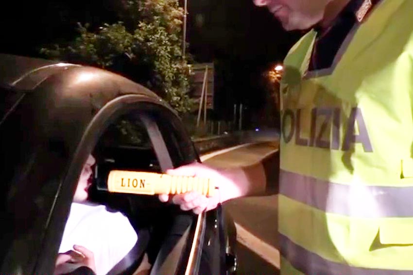 Alcol test Polizia Stradale