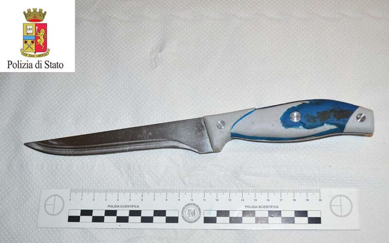 Coltello arresto a Sassari
