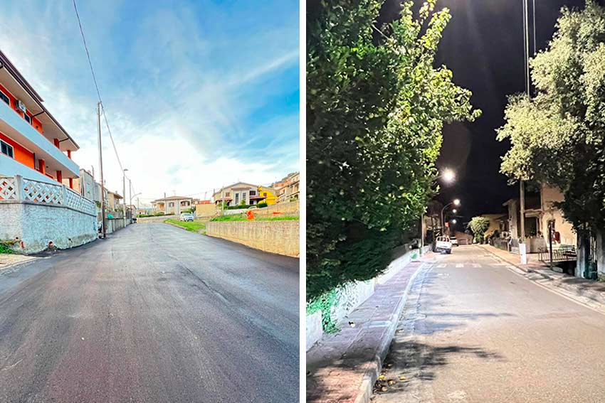 Lavori Burgos strada e illuminazione