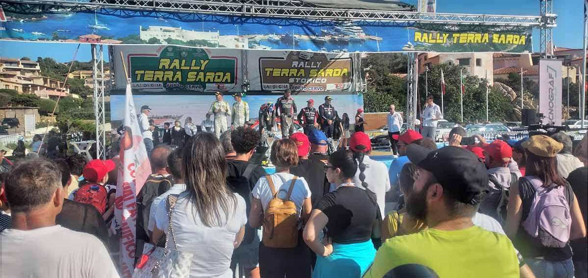 premiazione Rally Terra Sarda Porto Cervo