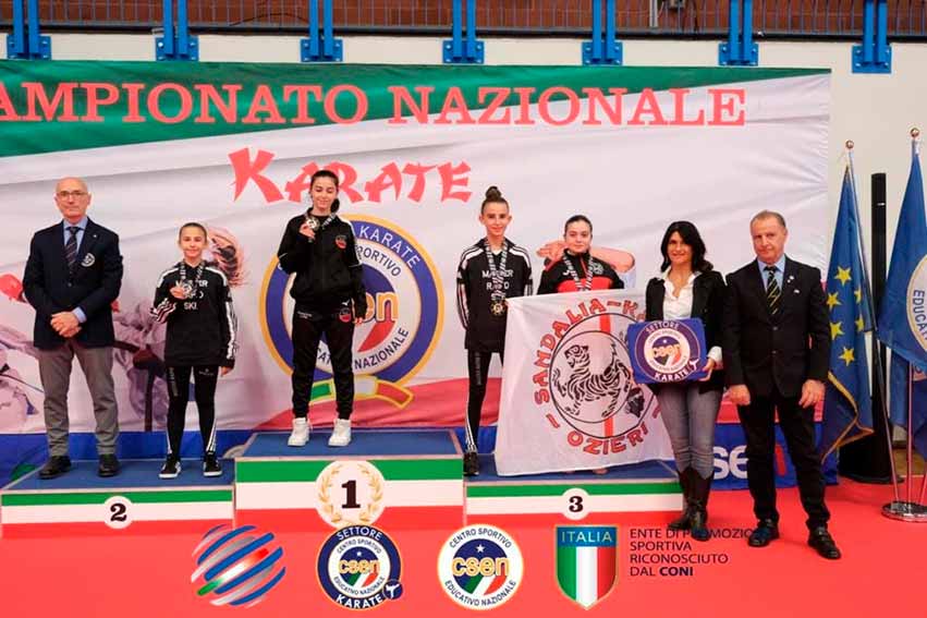 Straordinario secondo posto per la Sandalia Karate Ozieri al Campionato nazionale Csen 8 Sandali Karate 3.2