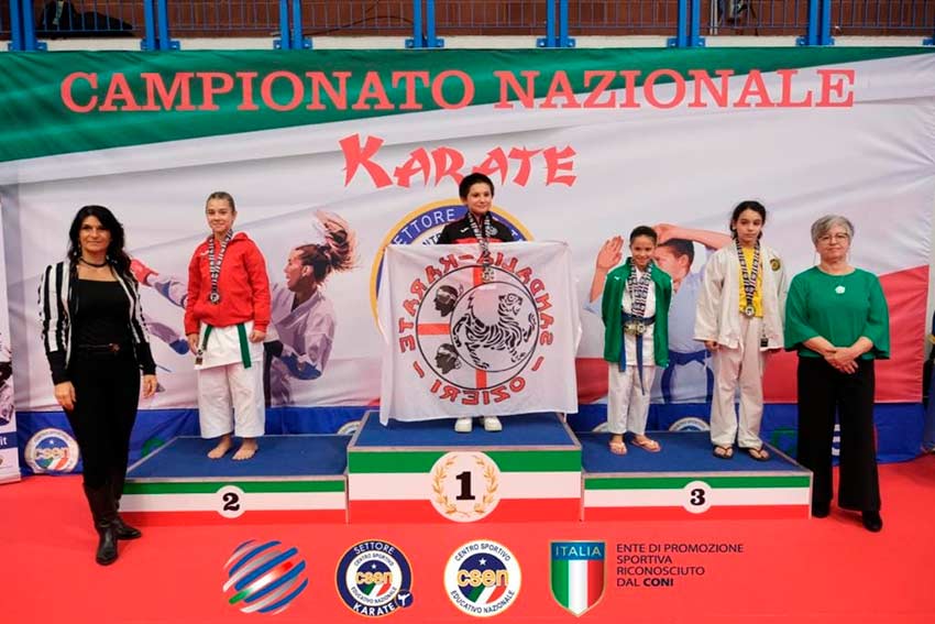 Straordinario secondo posto per la Sandalia Karate Ozieri al Campionato nazionale Csen 3 Sandalia karate 1