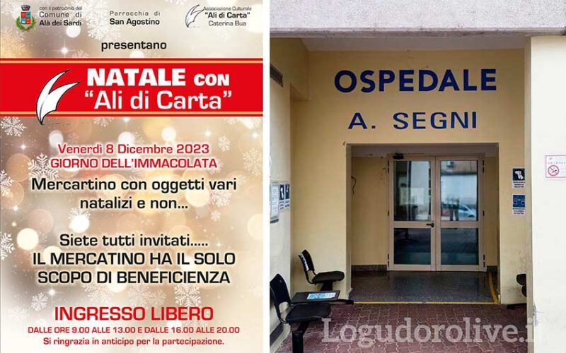 Ala dei sardi Mercatino pro oncologia ospedale di Ozieri