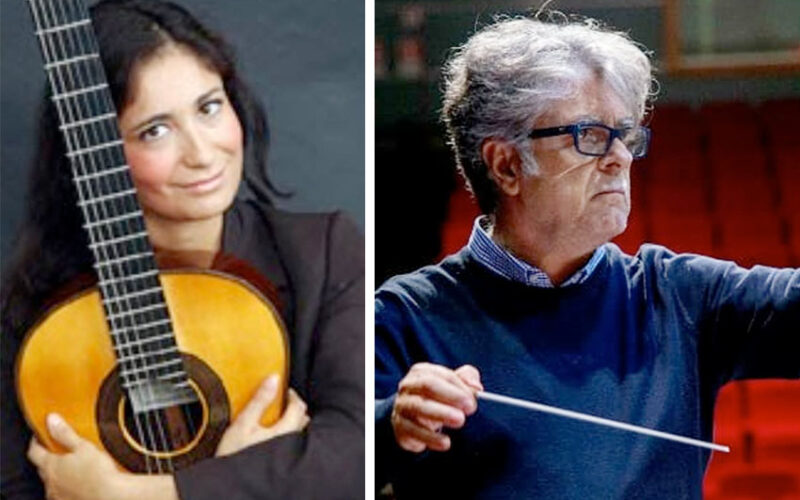 Filomena Moretti e il maestro Medas