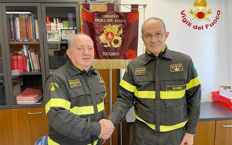 Giampaolo Lampis nuovo comandante Vigili del Fuoco Nuoro