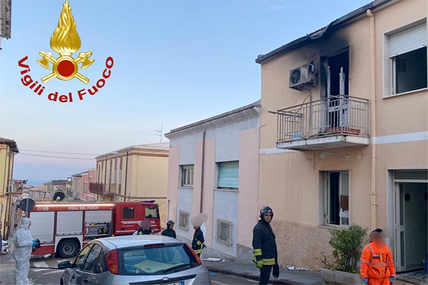 Incendio Sorso morto 77enne