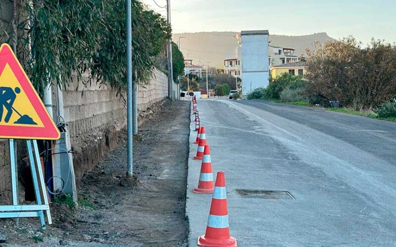 Castelsardo lavori marciapoedi