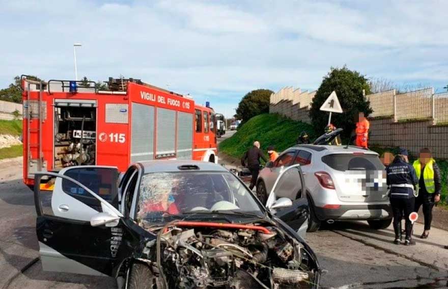 Incidente Stradale sassari Polizia Locale