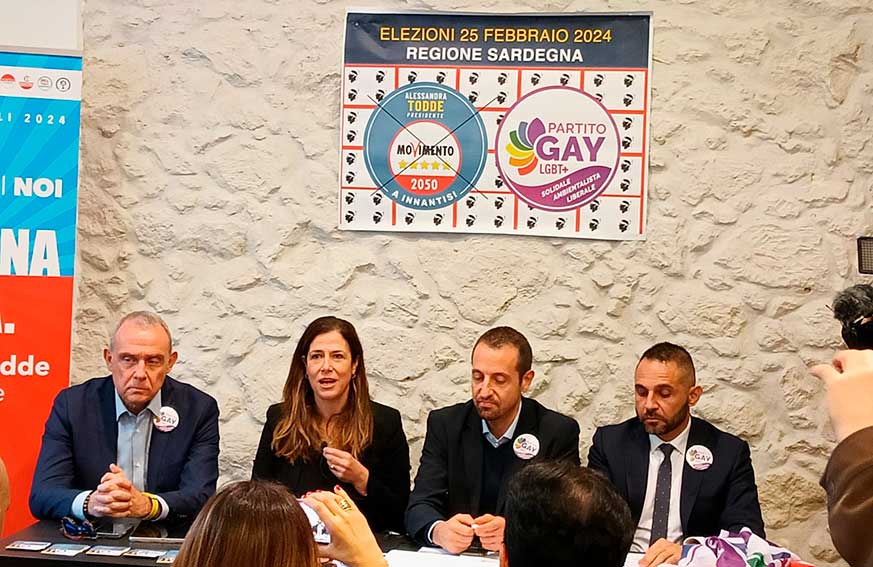 Regionali accordo Todde partito Gay