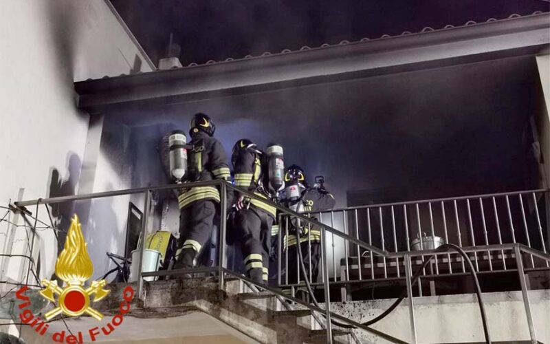 incendio appartamento a Olbia