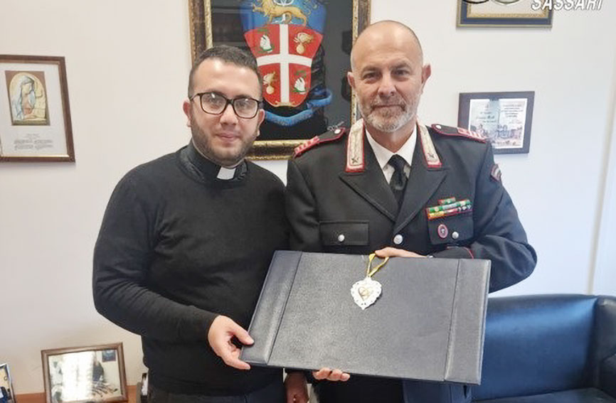 Ritrovato Cuore votivo argento Chiesa della consolata Porto Torres