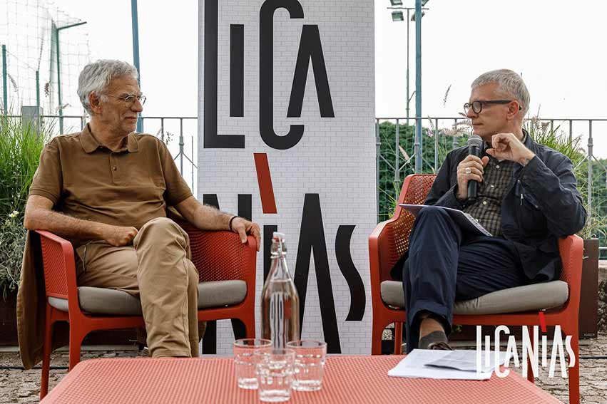 Licanias 2023 Giuseppe Culicchia a destra dialoga con Giovanni Bianconi