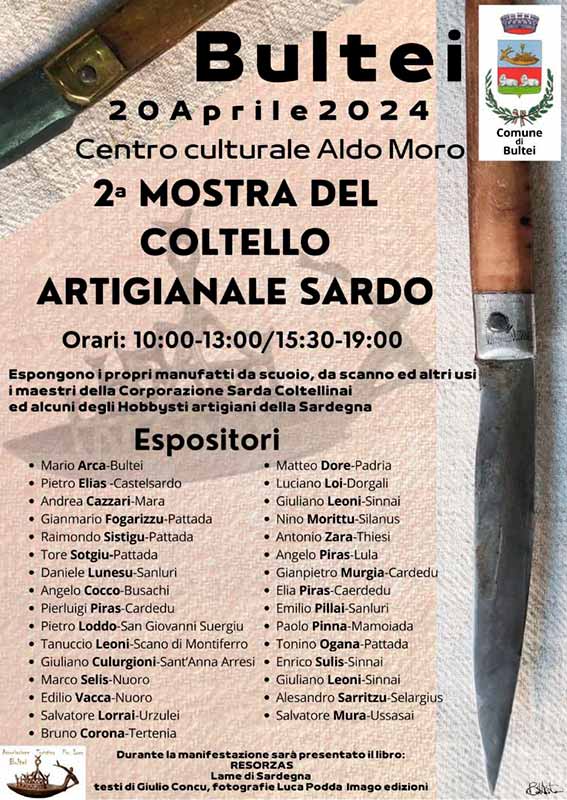 mostra coltello bultei locandina