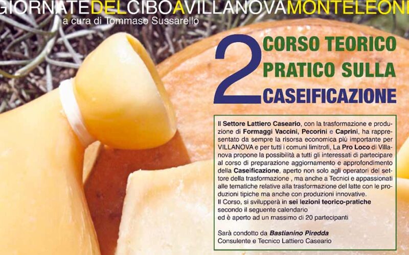 Corso formaggi Villanova Monteleone