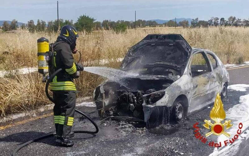 Incendio Auto SS 729 Figos