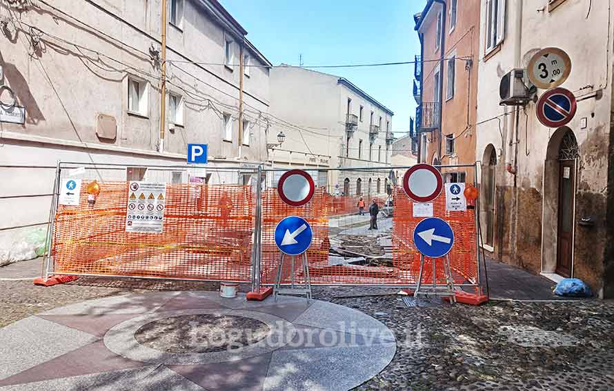 Lavori via Umberto Ozieri