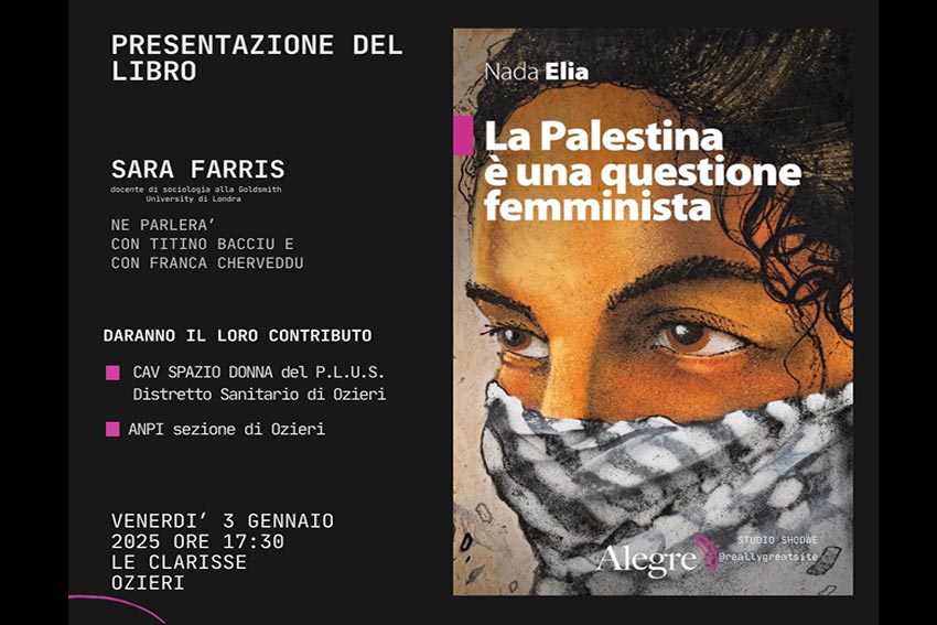 Ozieri Sara Farris Presenta Il Libro Di Nada Elia La Palestina Una Ozieri Sara Farris Presenta Il Libro Di Nada Elia La Palestina Una