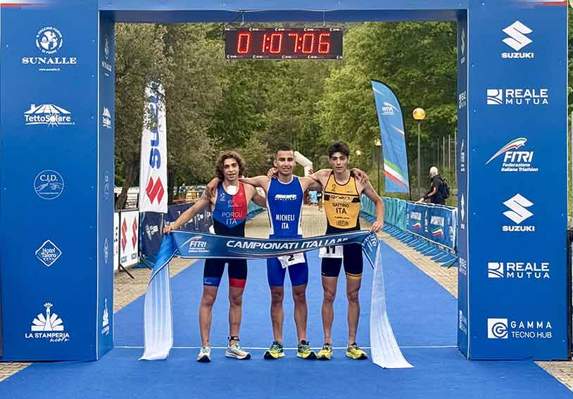 Al Triathlon Gennargentu di Gavoi brillano Davide Catalano e Noemi Bogiatto 4 Adriano Micheli Triathon Gennargentu