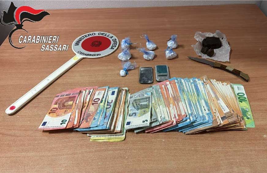 In casa cocaina, hashish e 10mila euro. Nei guai un giovane di Olbia arrestato dai Carabinieri 1 Arresto Olbia spaccio droga