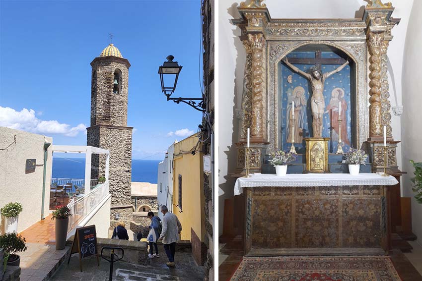 Lezione itinerante dell’UTE di Ozieri a Castelsardo 2 Castelsardo crocifisso e Cattedrale