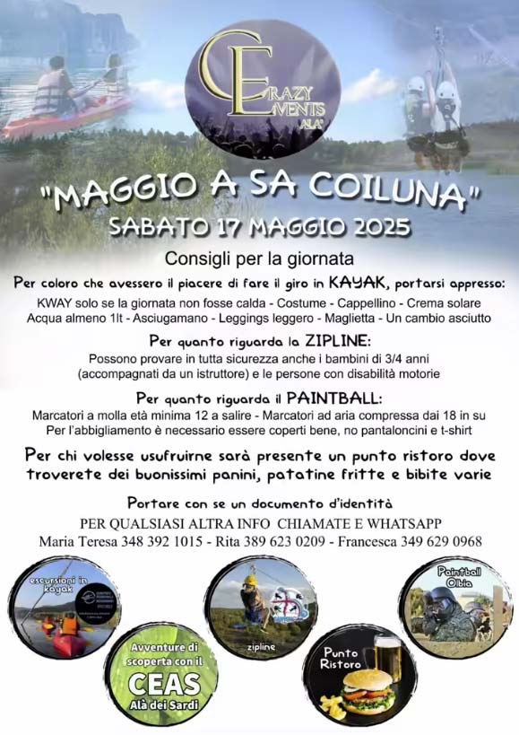 Ad Alà dei Sardi la 2ª edizione di “Maggio a Sa Coiluna” 2 Maggio a Sa Coiluna