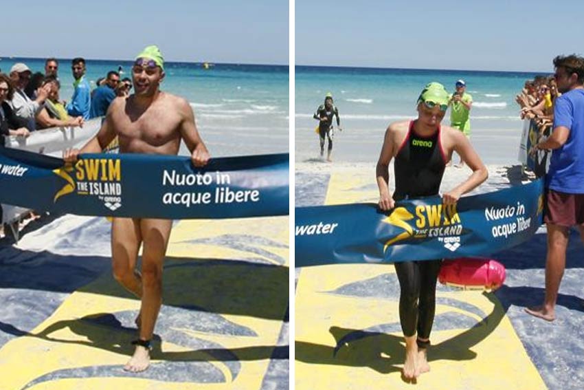 Swimtheisland Sardegna, nelle acque di San Teodoro Castello e Petrolli vincono la Combined e la Long 1 Mattia Castello e Sara Petrolli Swimtheisland