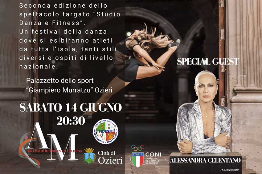Alessandra Celentano a Ozieri: ospite speciale al Dance Festival del 14 giugno 1 Ozieri Dance Festival