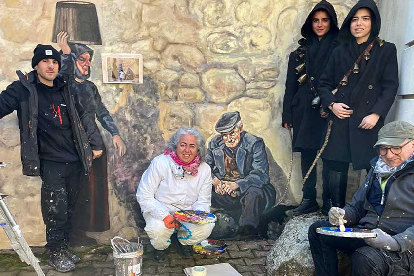 La muralista Pina Monne ospite dell'Ute di Ozieri 1 Pina Monne