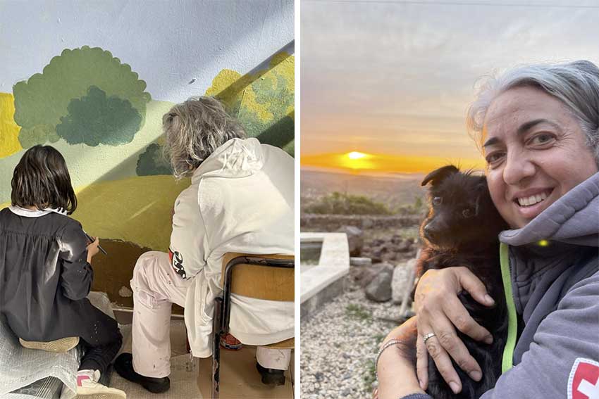 La muralista Pina Monne ospite dell'Ute di Ozieri 3 Pina Monte 2