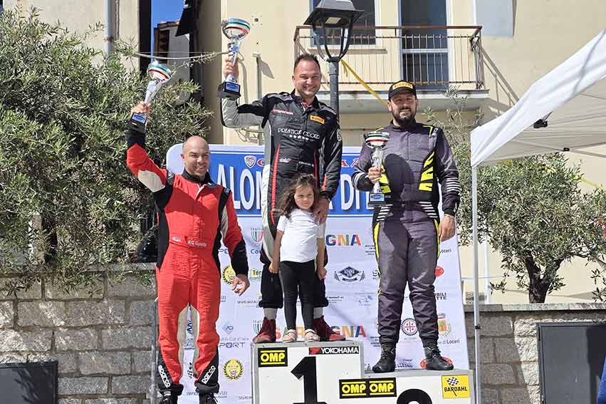 Loceri, Salvatore Venanzio vince l'8° Slalom - Memorial Silverio Demurtas 1 Podio Slalom Loceri 2025