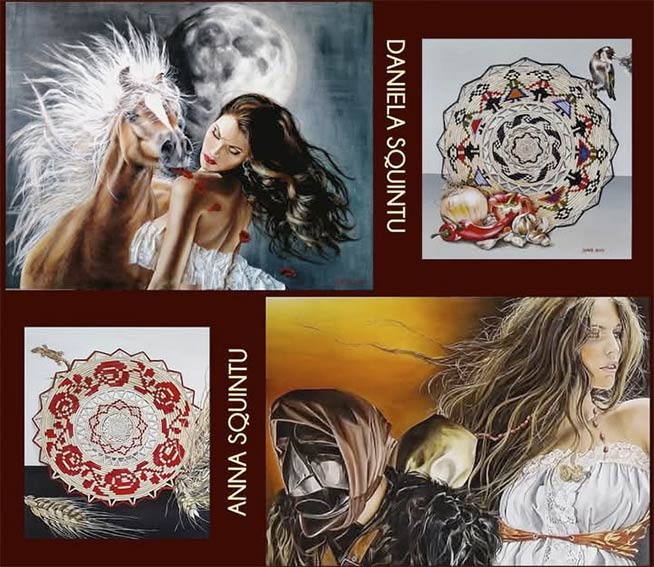 Sassari, chiude domani la mostra di pittura delle sorelle Squintu “Tracce di luce e parole” 3 Quadri sorelle Squintu