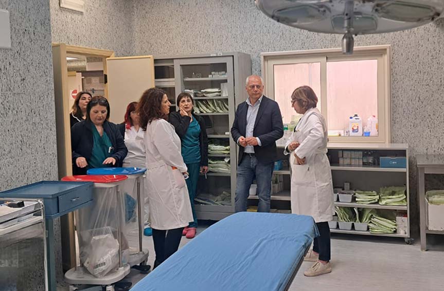 Ozieri, il commissario dell'Asl in visita all'ospedale 1 Visita del commisario Asl Sassari ospedale Ozieri