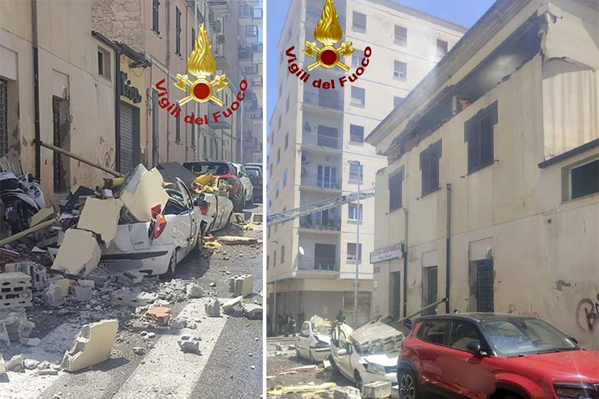 Esplosione in una palazzina a Sassari, estratto dalle macerie un uomo 2 Esplosione Palazzina Sassari 2