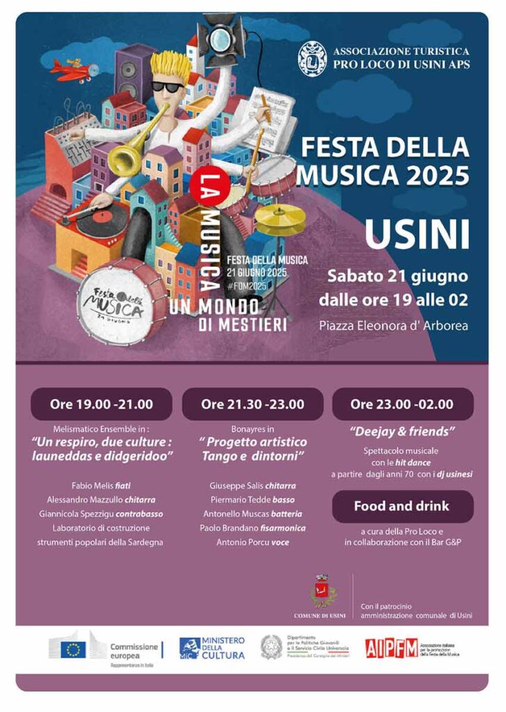 I Bonayres in concerto sabato a Usini alla Festa della Musica 2 Festa della Musica 2025