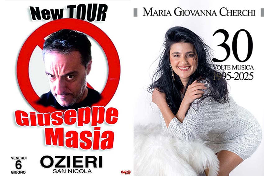 Ozieri, alla festa di San Nicola la comicità di Giuseppe Masia e la voce di Maria Giovanna Cherchi 1 Giuseppe Masia e Maria Giovanna Cherchi