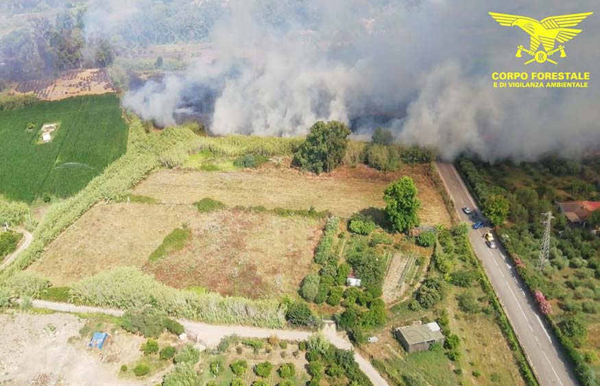 Incendi: mezzi aerei in azione a Pattada, Tortolì e Jerzu 1 Incendio Tortoli