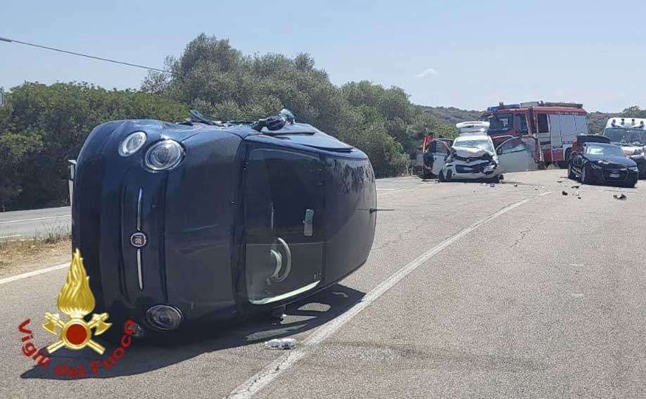 Olbia, scontro fra 3 auto a Pittulongu: dieci feriti 1 Incidente Pittulongu
