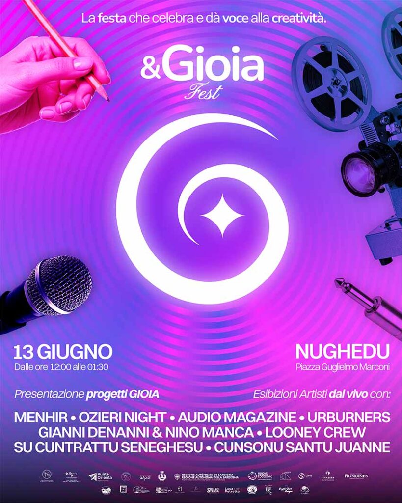 Giovani protagonisti a Nughedu S.N. con "&Gioia Fest": la grande festa della creatività 2 LOC GIOIA DIGITAL