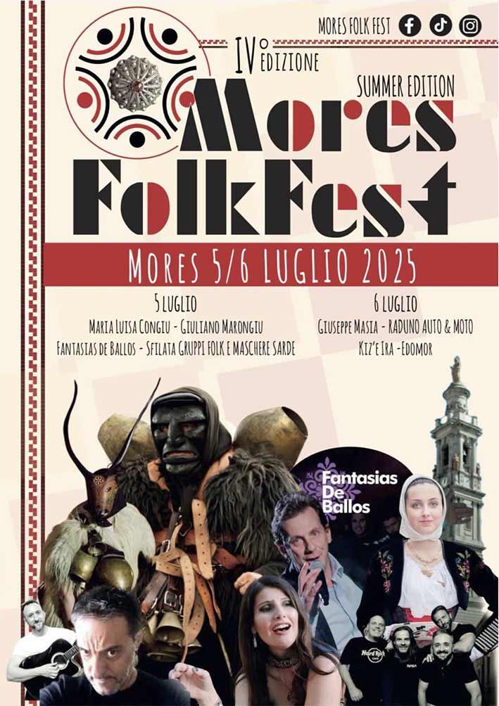 Tutto pronto per la IV edizione di Mores Folk Fest in programma il 5 e il 6 luglio 3 Mores Folk Fest 2025