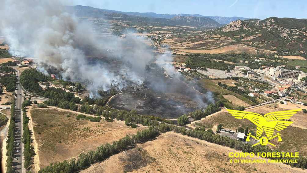 Ennesima giornata di incendi in Sardegna, in 11 località impegnati i mezzi aerei 2 Incendio Carbonia