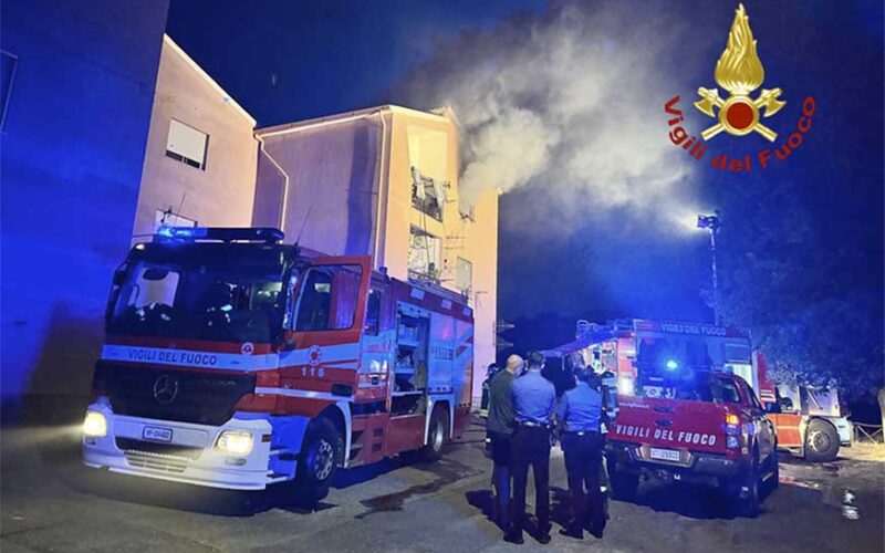 Incendio appartamento Bosa