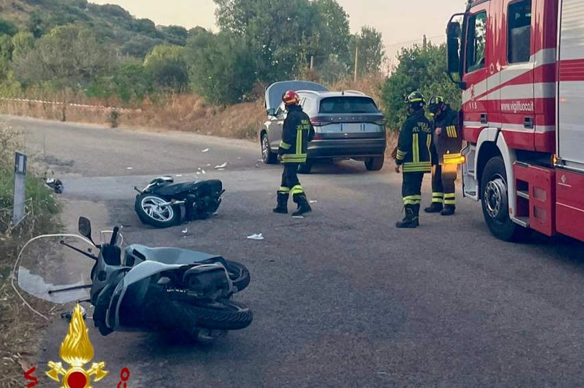 Grave incidente tra Olbia e Golfo Aranci, due centauri all'ospedale 1 Incidente Golfo Aranci