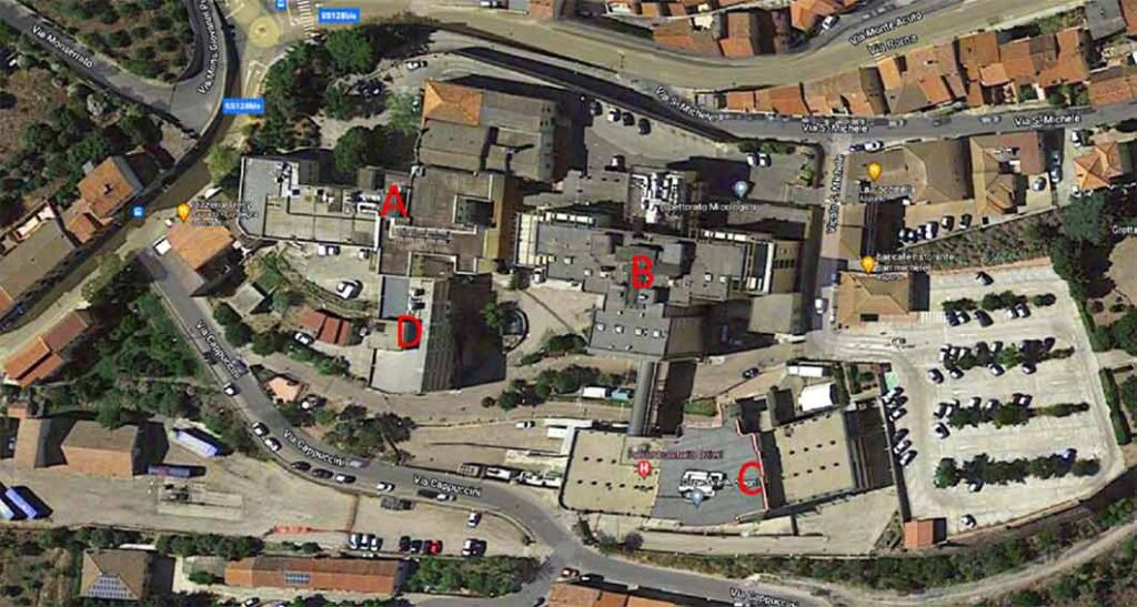 Ozieri. Quale futuro per il "Segni" con l'attivazione dell'Ospedale e della Casa di Comunità? 2 Ospedale Segni aereo