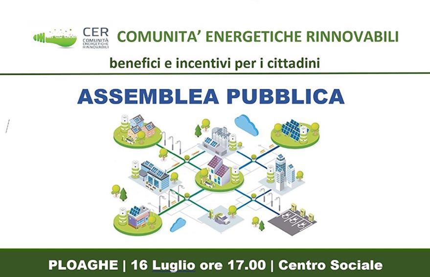 Incontro a Ploaghe sui benefici e vantaggi delle comunità energetiche rinnovabili 1 Ploaghe comunita energetiche rinnovabili