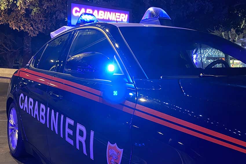 Carabinieri in notturna
