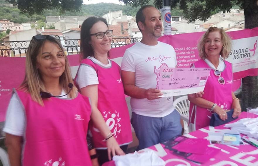 Salute femminile, successo a Illorai della passeggiata in "rosa" a sostegno di Komen Italia 1 Komen a illorai