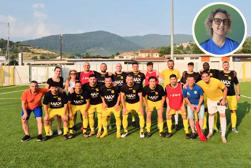 L'ozierese Liliana Puddinu riconfermata preparatrice atletica della squadra di calcio del Broccostella 1 Liliana Puddinu